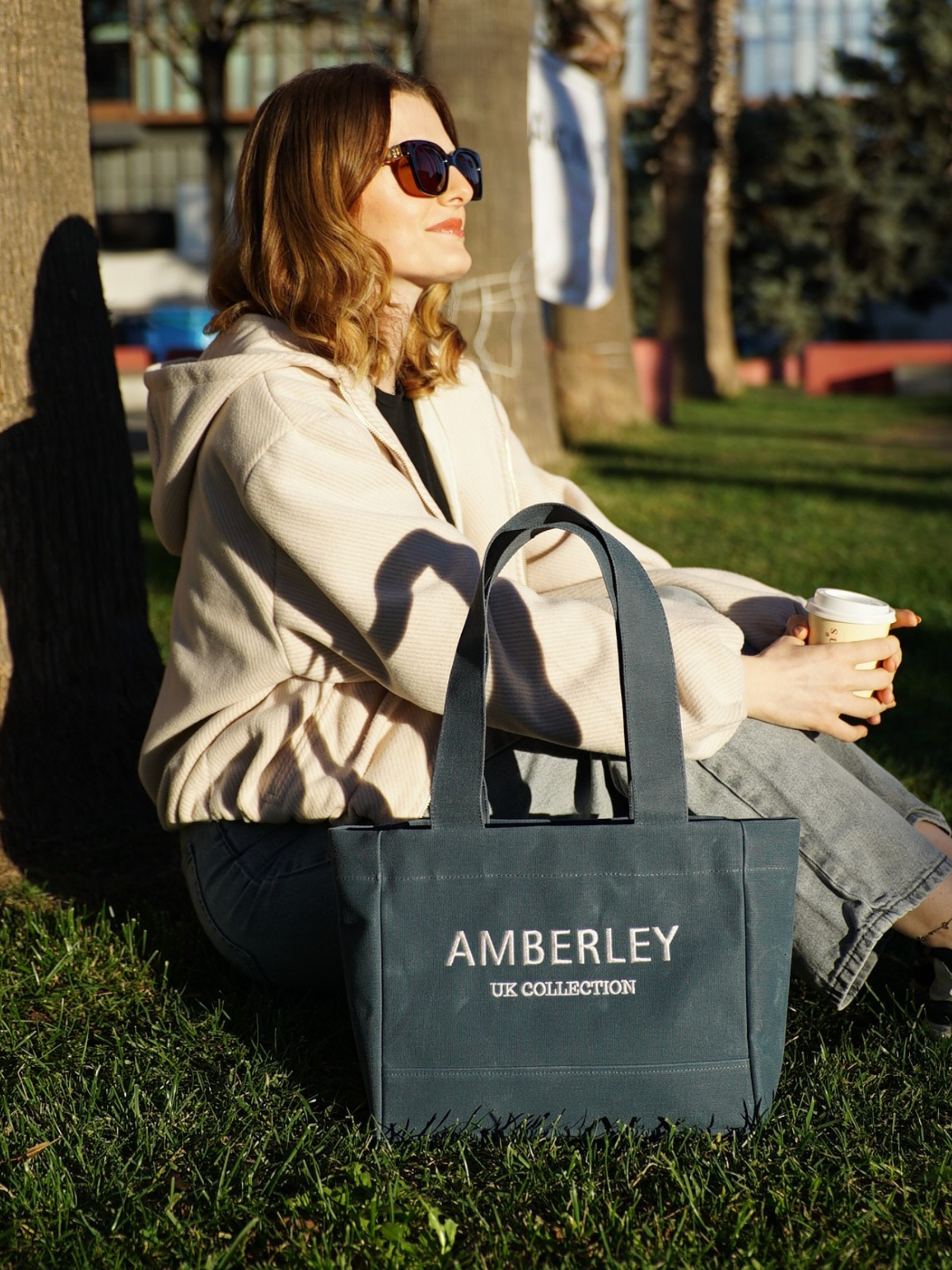 London | Denim Tote Çanta Mini