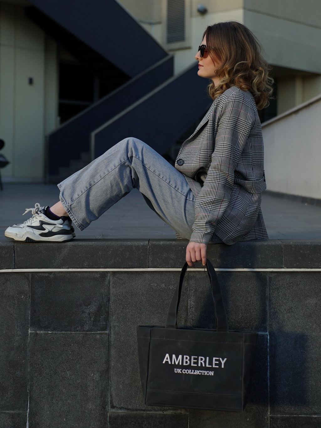 London | Siyah Tote Çanta Maxi