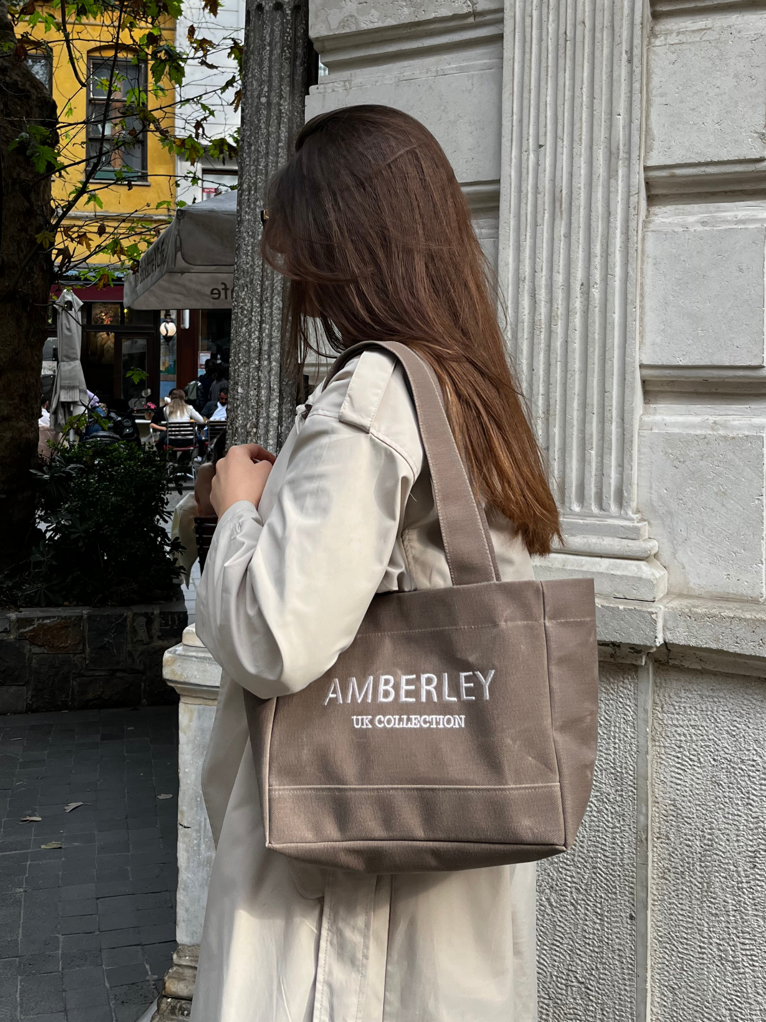 London | Espresso Tote Çanta Mini