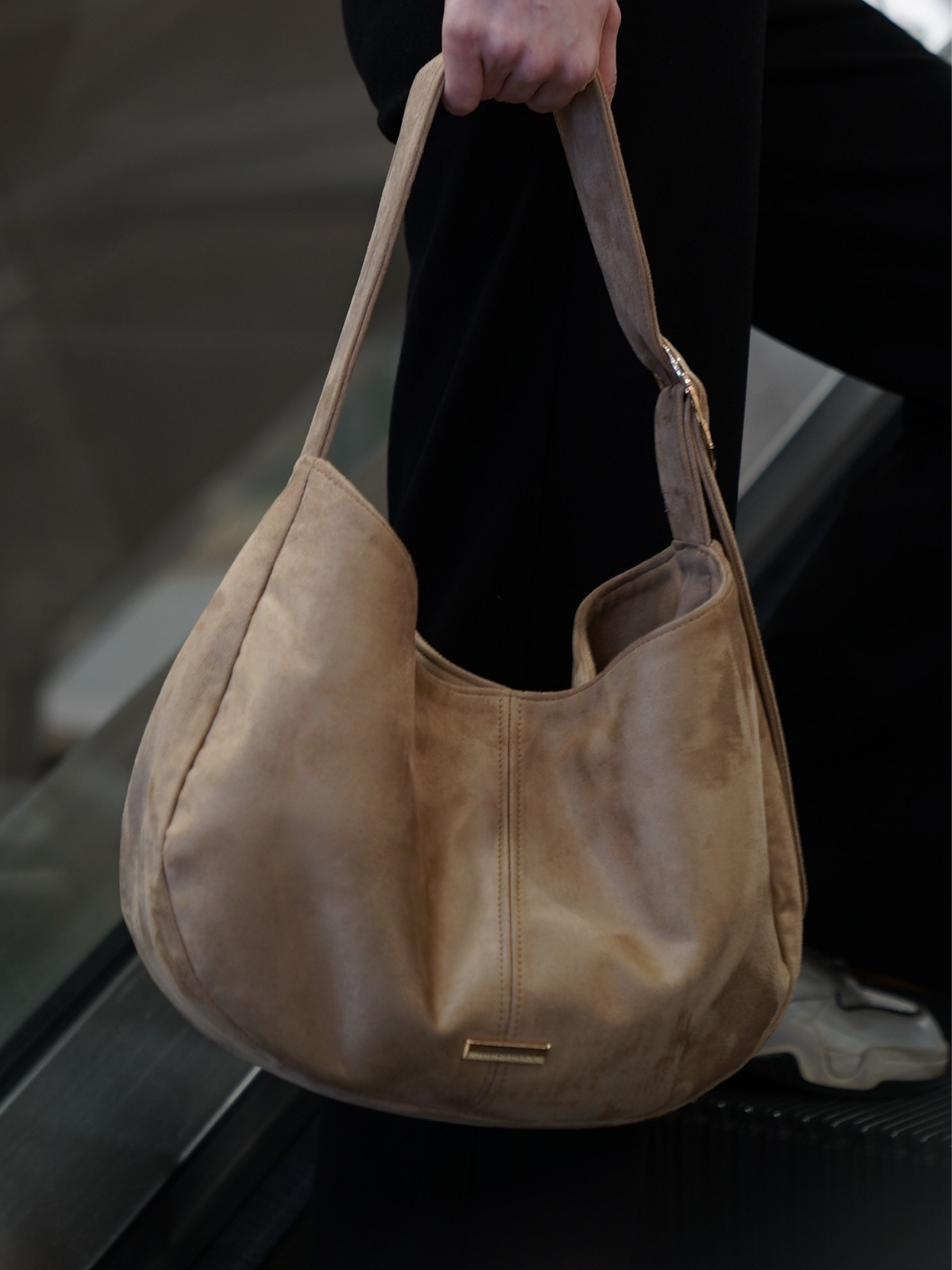 Barcelona | Latte Vegan Süet Çanta