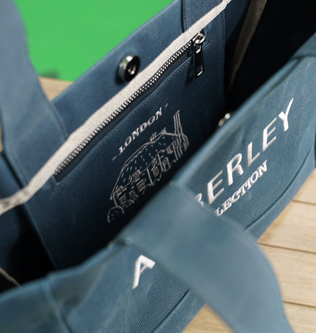 London | Denim Tote Çanta Mini