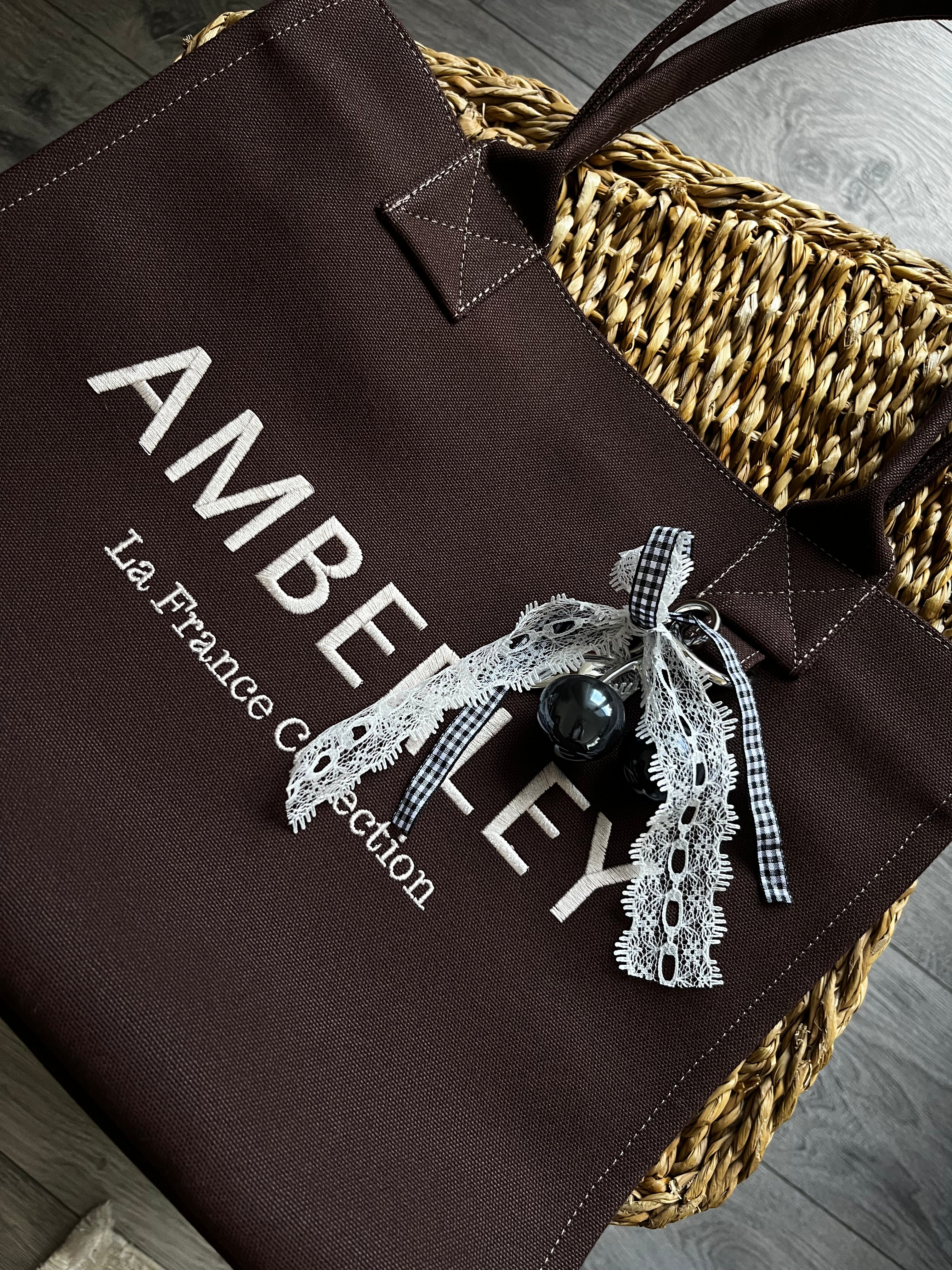 Nice | Kanvas & Süet Kahverengi Tote Çanta