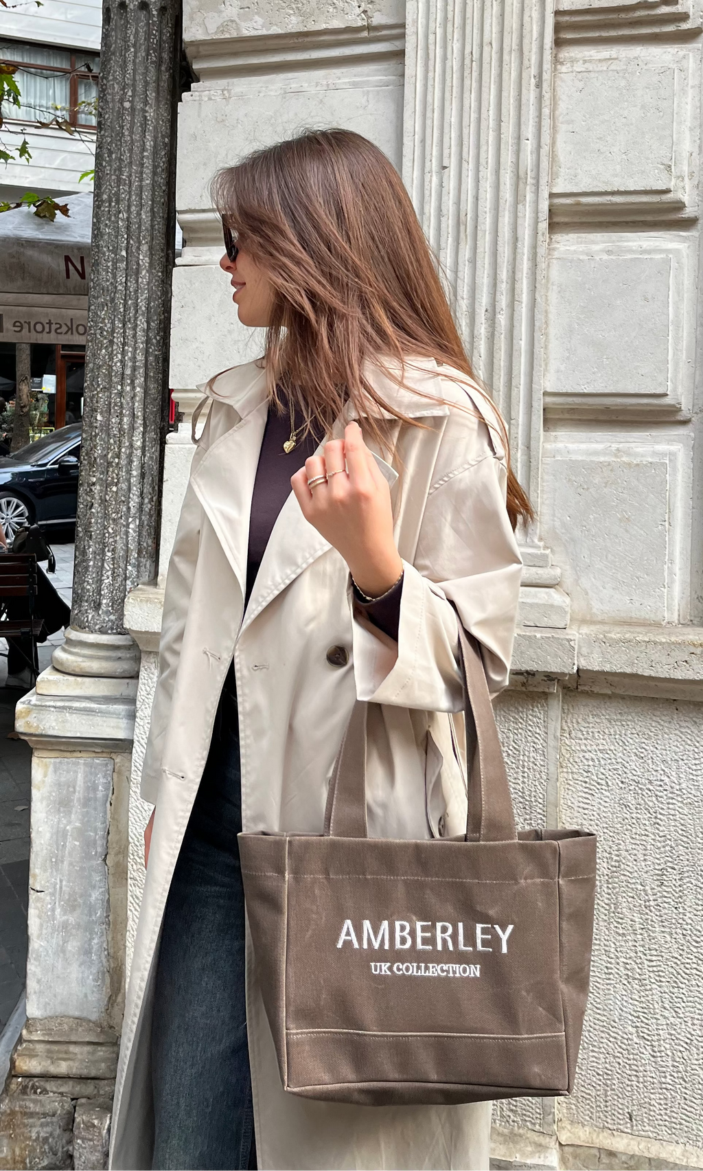 London | Espresso Tote Çanta Mini