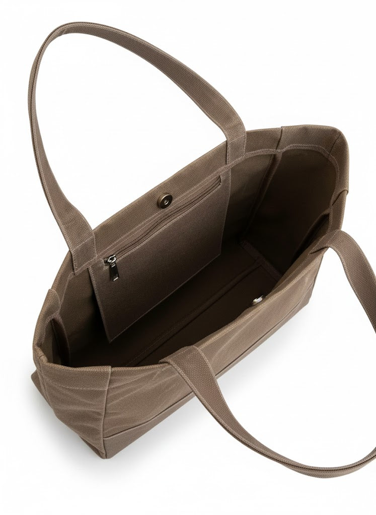 London | Espresso Tote Çanta Maxi İkinci Şans